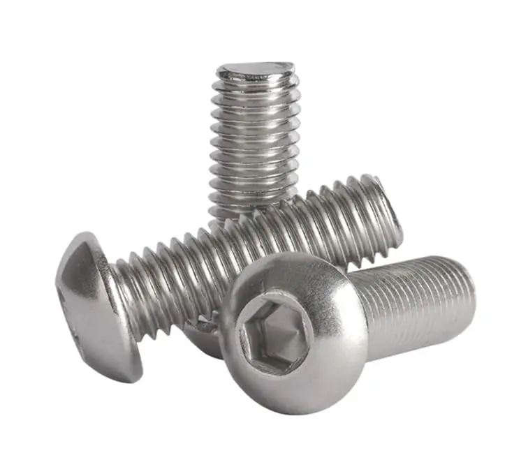 M8-1.25 X 40 Mm Stainless Steel 304 Button Head Socket Screws – Bright-Finish Fully Threaded Machine Screws, Hex Allen Drive (20 Pcs) 1