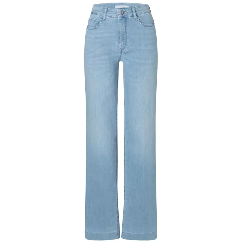 Mac Dream Wide-Leg Jeans In Sun-Bleached Authentic Wash – Tall Size 1