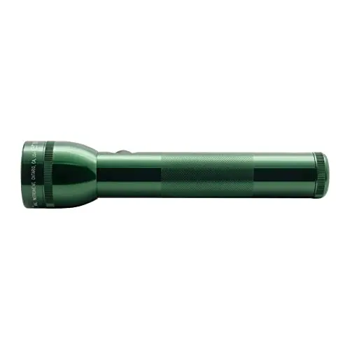 Maglite D-Cell Flashlight – 2-Cell Heavy-Duty Torch, Dark Green Finish 1