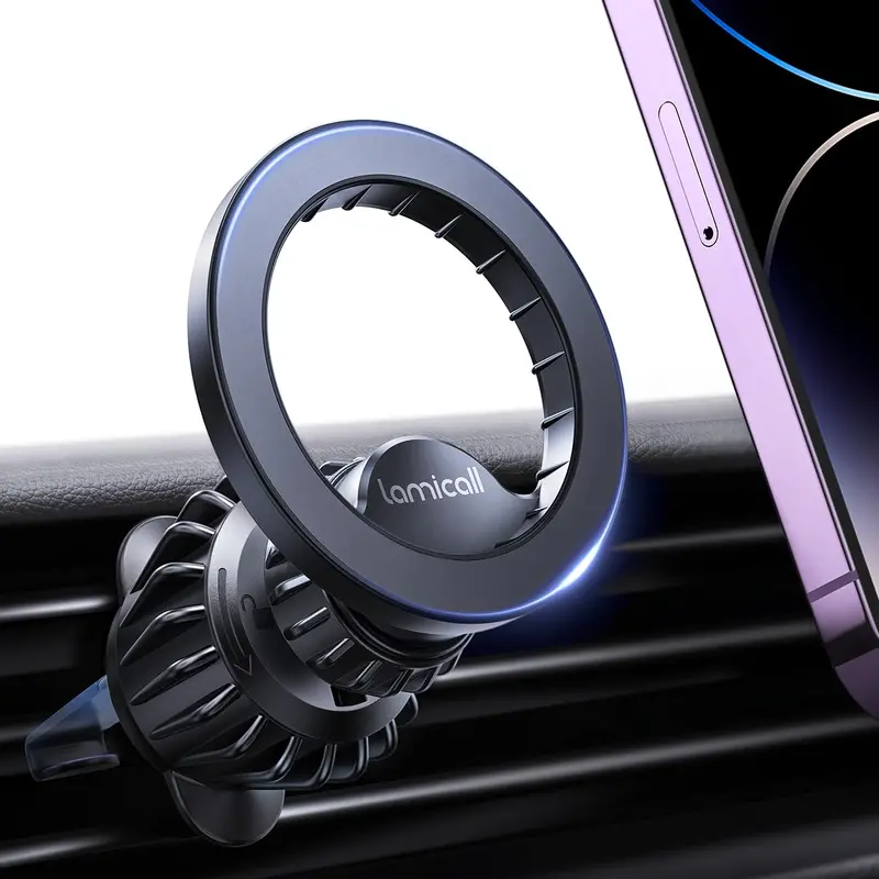 Magnetic Car Phone Mount With 20-Strong Magnets – Universal Auto Holder For Iphone 16/15/14/13/12 Pro Max & Magsafe Cases 1