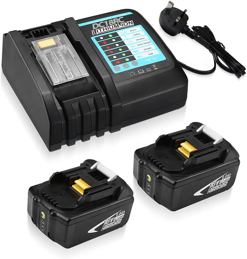 Makita Dual 6.0Ah 18V Lxt® Battery Kit With Dc18Rc Fast Charger 1
