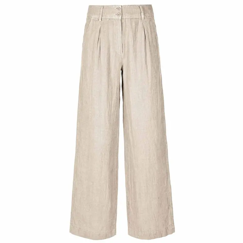 Mara Natural Linen Blend Trousers For Tall Women 1
