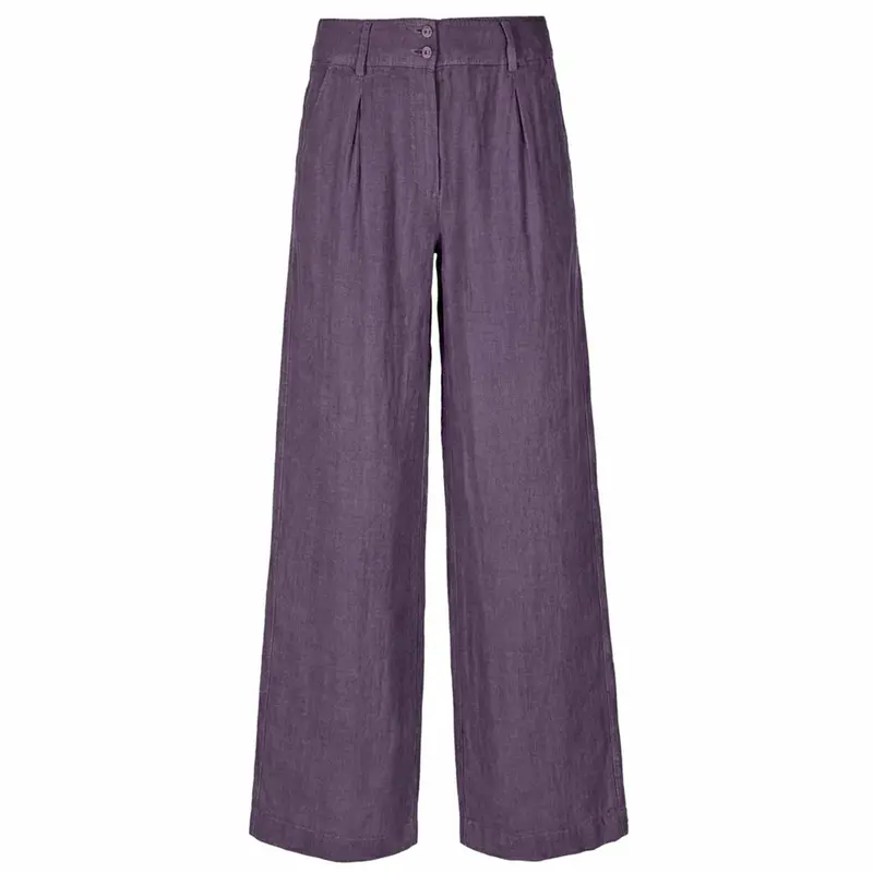 Mara Purple Soft-Touch Trousers For Tall Women 1