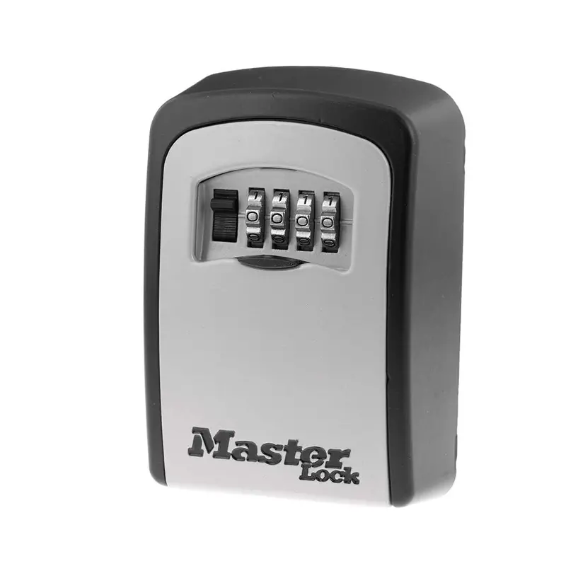 Master Lock Wall-Mount Key Storage Box – 4-Digit Resettable Combination, Silver Finish 1