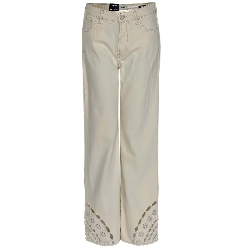 Mavi Malibu Tall Cream Cutout Jeans 1