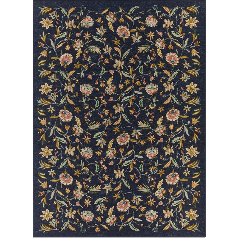 Mil Flores Navy And Gold Play Mat 1