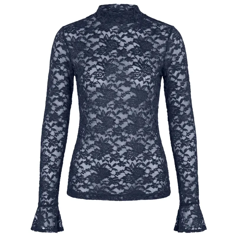 Navy Tinke Longline Shirt For Tall Women 1