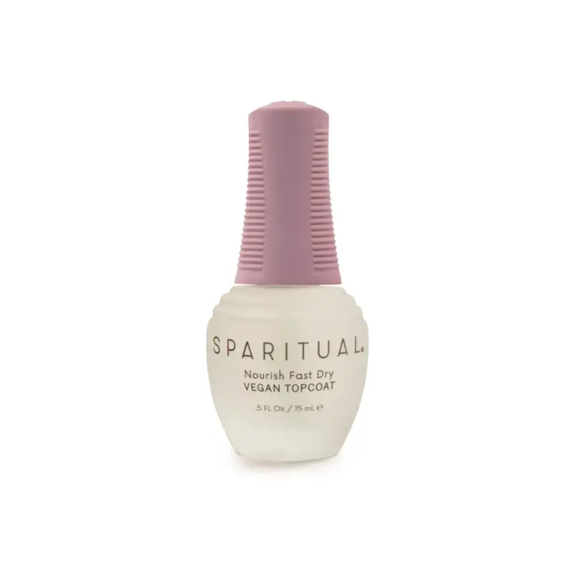 Nourish Fast-Dry Vegan Topcoat – High-Shine, Quick-Set Nail Finish By Sparitual 1