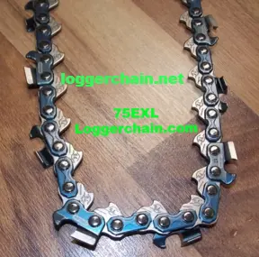 Oregon 75Exl134G Full-Chisel Chainsaw Chain – 3/8" Pitch, .063" Gauge, 134 Dl 1