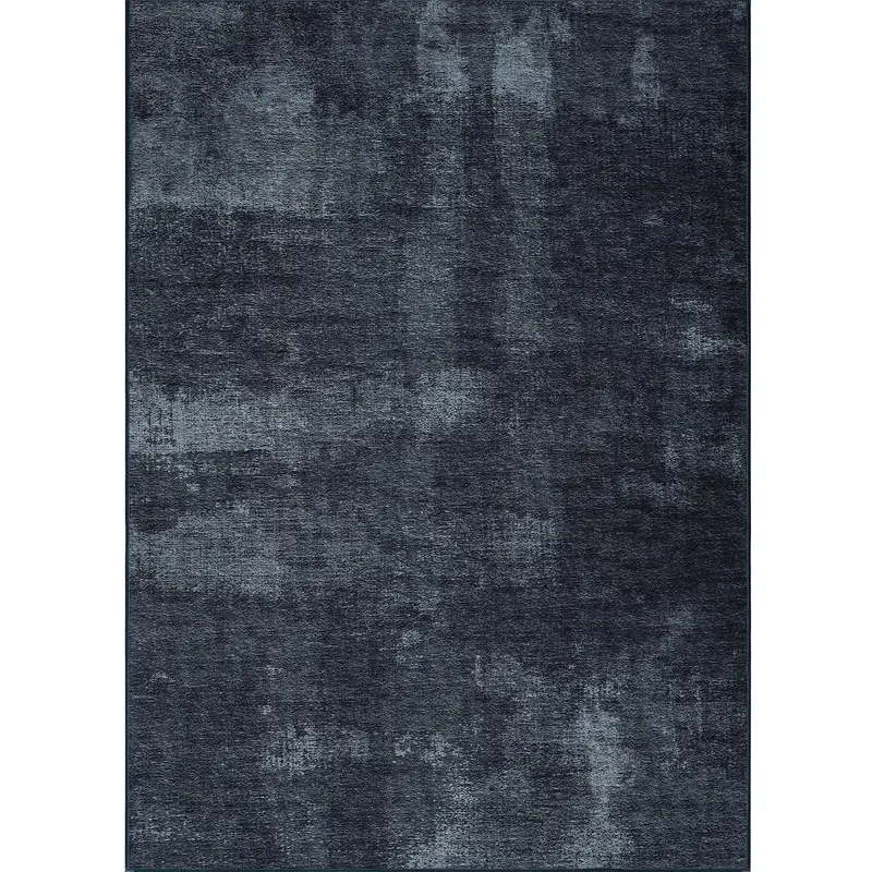 Petra Navy Geometric Rug Cover 4