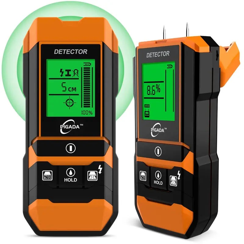 Pigada Zk01 6-Mode Digital Wall Locator – Moisture & Wall Scanner For Wood, Metal & Ac Wiring 1
