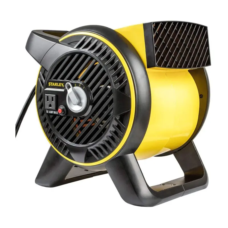 Portable Floor Fan – 3-Speed Oscillating Tower Fan For Home, Garage & Workshop, Adjustable Tilt & Airflow Direction 1