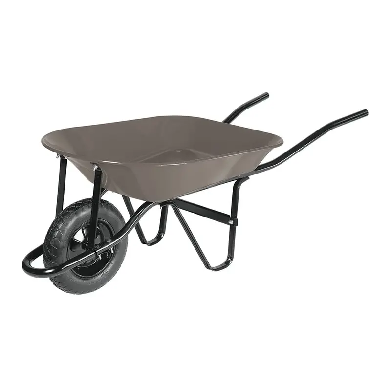 Pretul Metal Wheelbarrow – 65-Liter Capacity, Pneumatic Tire, Ideal For Construction & Landscaping 1