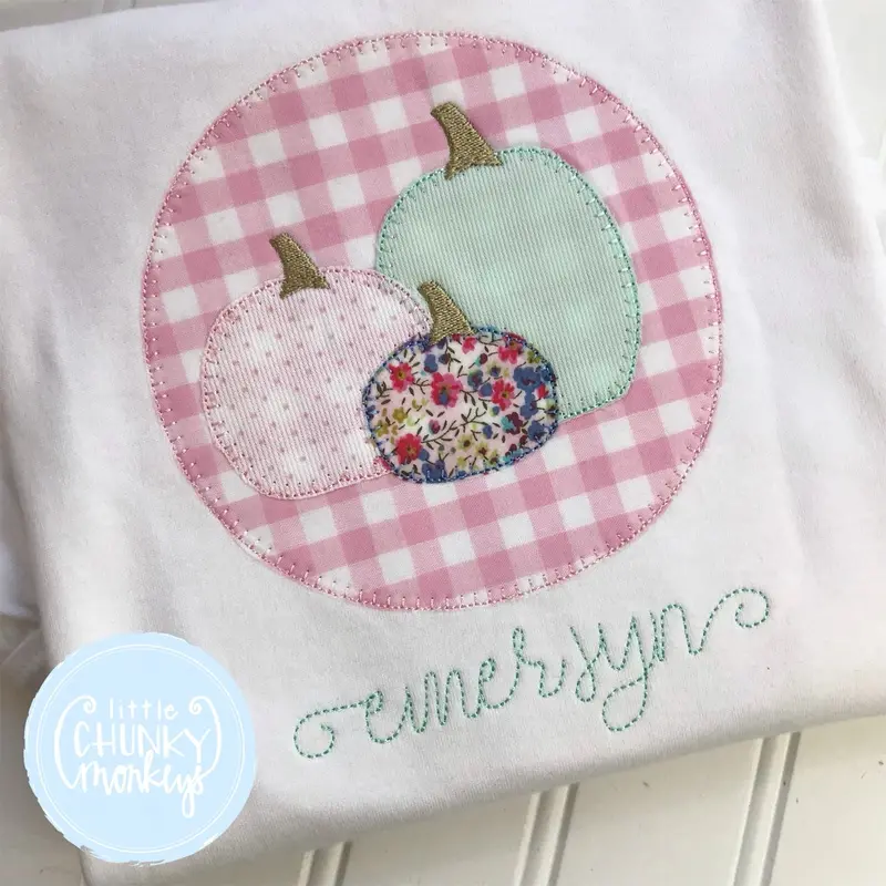 Pumpkin-Themed Short-Sleeve Tee – Name 'Emersyn', Size 3T 1