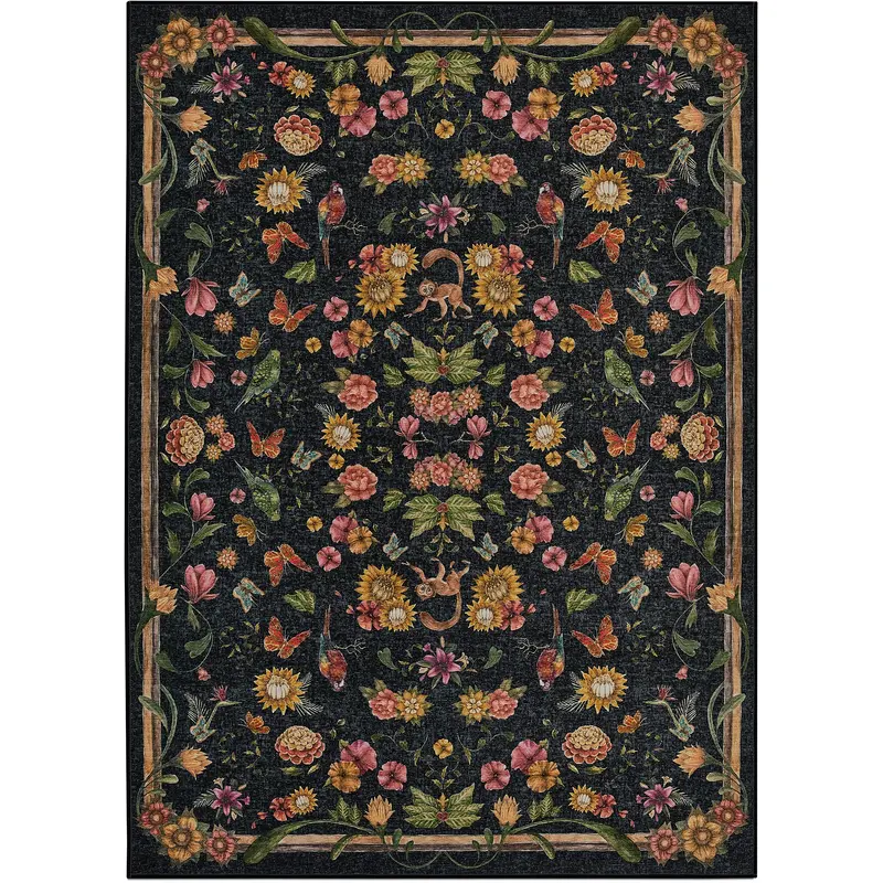 Rosa Area Rug In Midnight And Multicolor 1