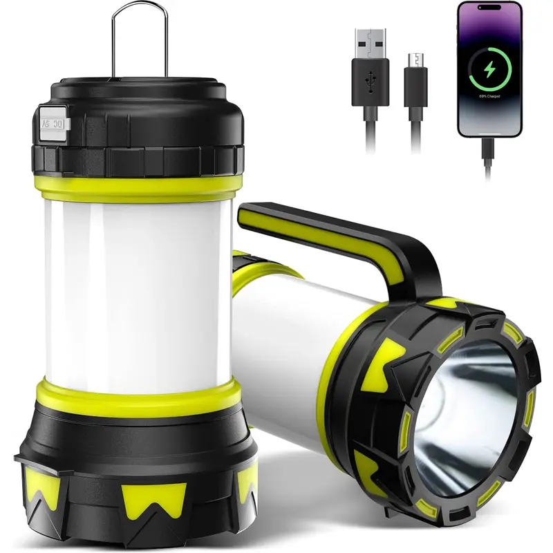 Ruakiva Emergency Camping Headlamp – 6-Mode Bright Led Rechargeable Headlight With Usb Cable For Outdoor Survival & Power Outages 1