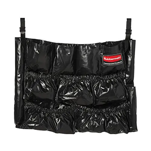 Rubbermaid Commercial Brute Caddy Bag – Black Organizer For Cleaning Supplies And Waste Containers 1