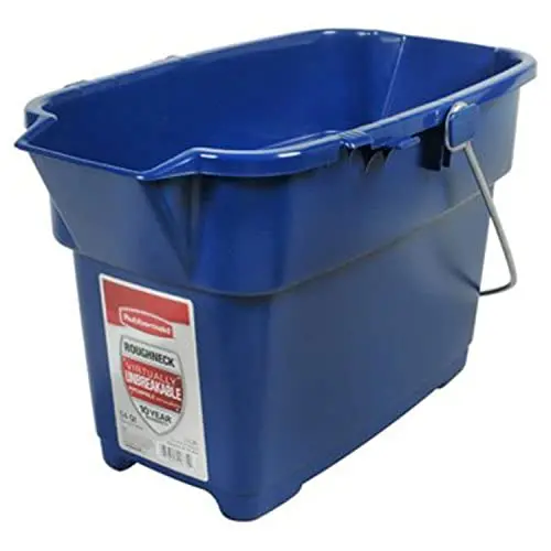 Rubbermaid Roughneck Multi-Purpose Bucket – 14-Quart Heavy-Duty Blue Utility Pail 1