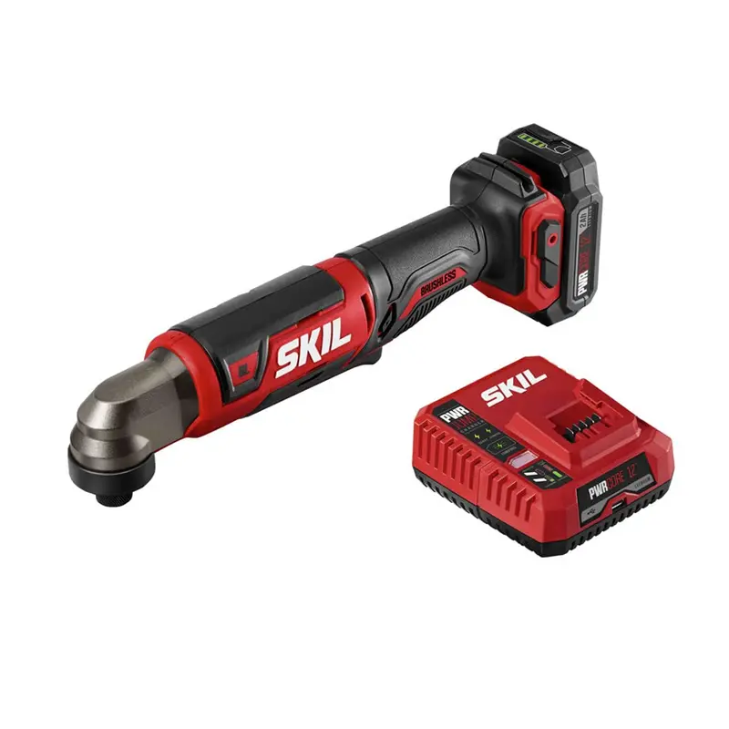 Skil 12V Right-Angle Drill – 1/4-Inch Hex, Includes 2.0Ah Battery And Charger 1