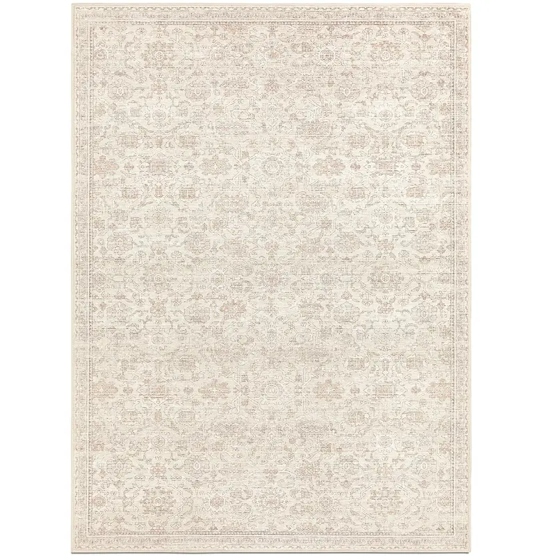 Sophia Rug Cover In Ivory And Beige 4