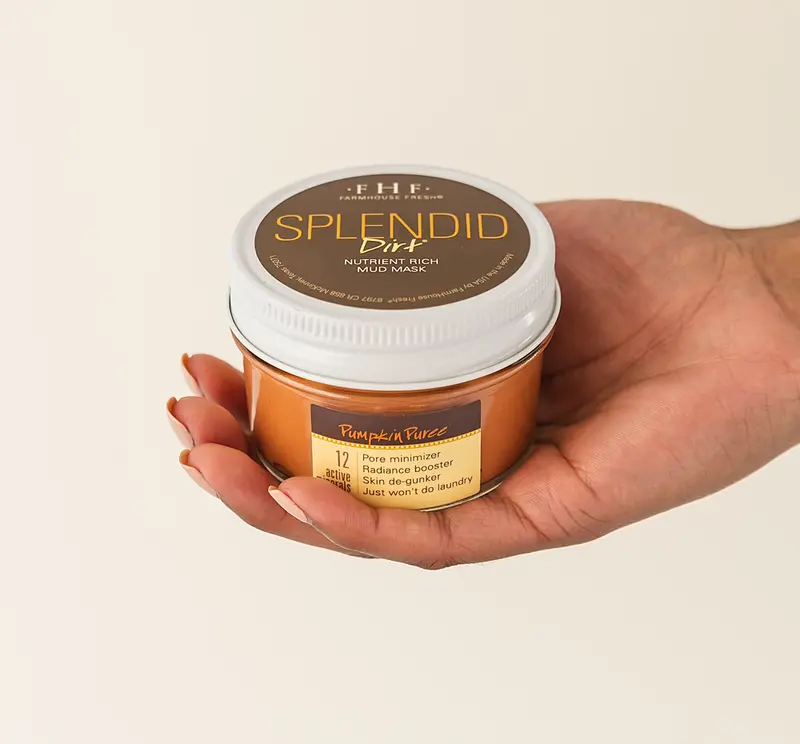 Splendid Dirt® Organic Pumpkin Mud Mask For Deep Cleansing | Farmhouse Fresh 1