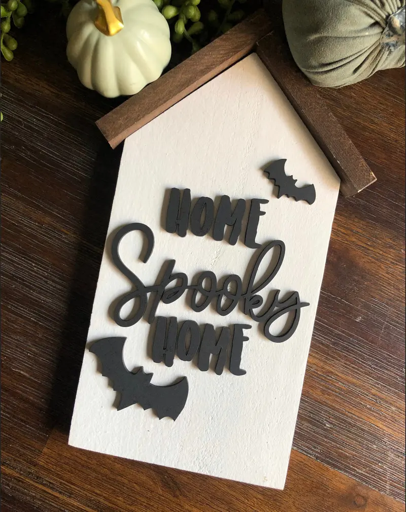 Spooky Home Welcome Sign 1