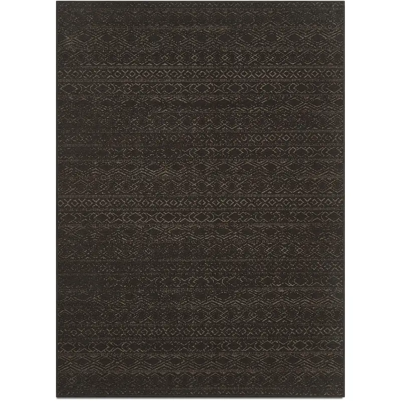Tabor Area Rug In Espresso And Taupe 4