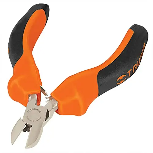 Truper 4-Inch Mini Diagonal Cutters – Comfort-Grip Precision Snips For Fine Electronics Work 1