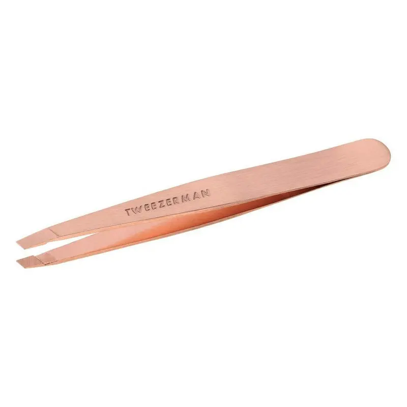Tweezerman Rose Gold Slant Tweezer – Elegant Eyebrow Shaping Tool 1