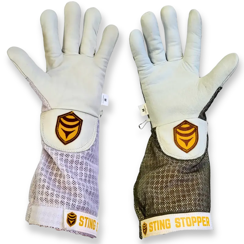 Ventilated Goat Skin Beekeeping Gloves – Premium Protection & Dexterity 1