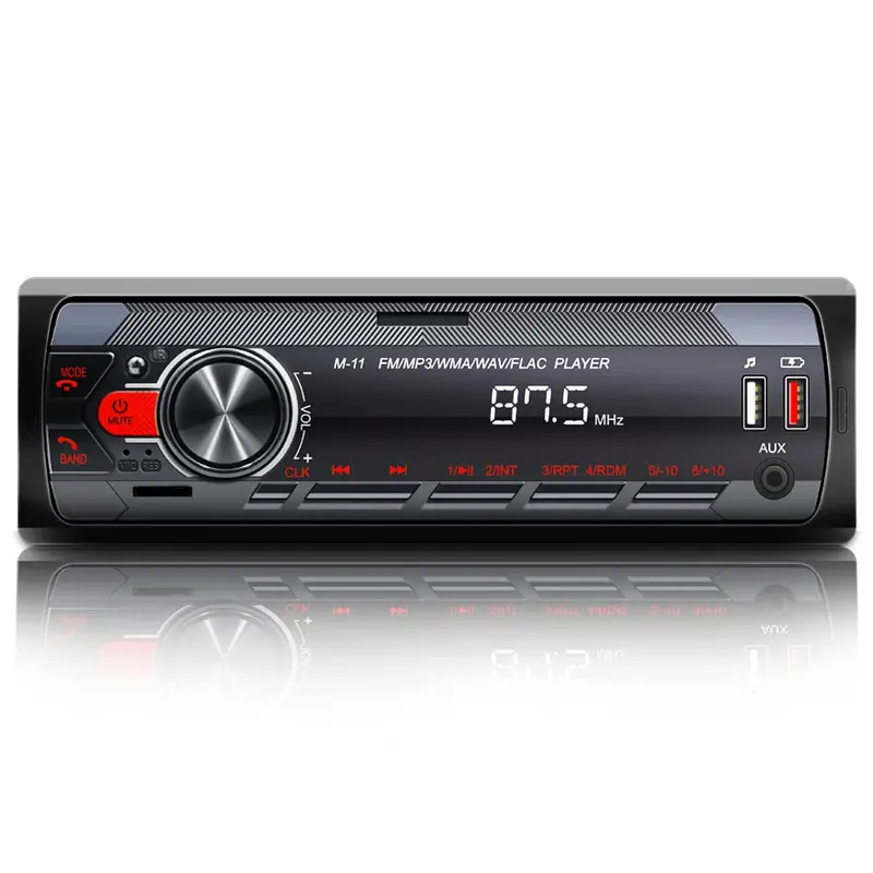 Voice-Controlled Car Stereo With Dual Usb, Bluetooth Calling, Fm Radio, Aux/Tf/Usb Support, And Remote Control 1
