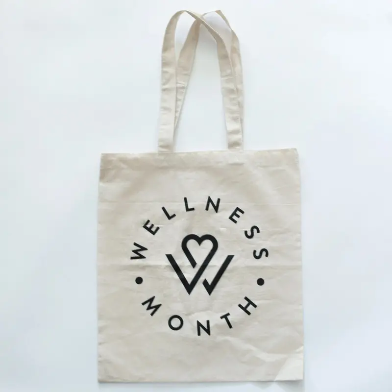 Wellness Month Reusable Cotton Tote Bag | Wellness Month 2