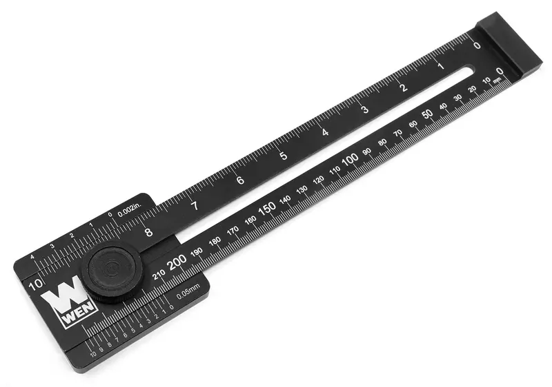 Wen 10-Inch Aluminum Marking Gauge & Layout Tool With Laser-Etched Scale 1