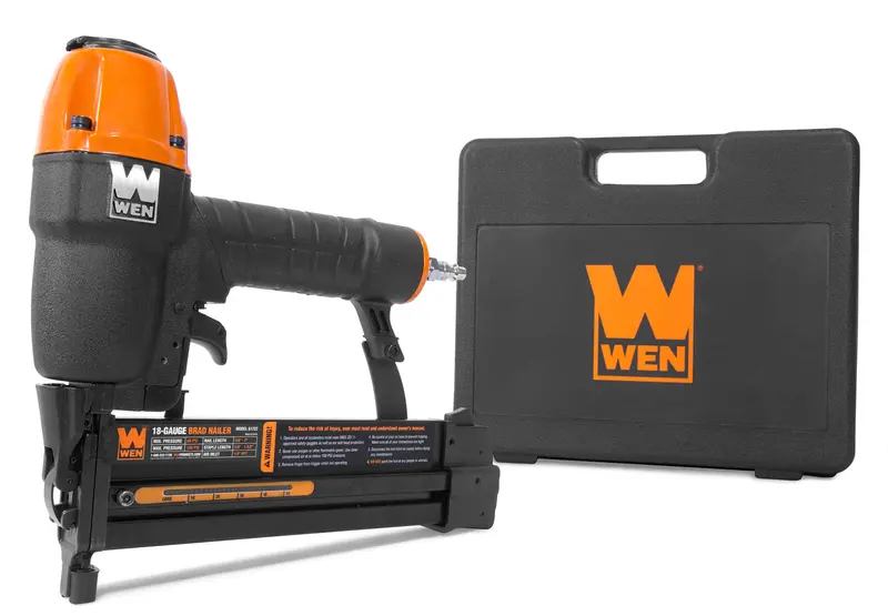 Wen 18-Gauge 2-In-1 Pneumatic Brad Nailer & 1/4" Crown Stapler 1