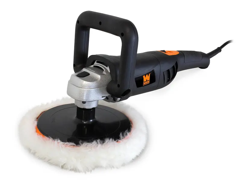 Wen 7-Inch 10-Amp Variable-Speed Polisher With Digital Rpm Display – 3500 Max Rpm, Includes Wool Pad, Handle, And Hook-And-Loop Base (Model 948) 1