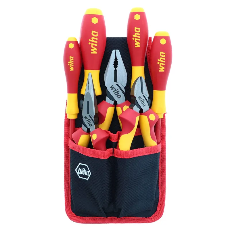 Wiha 7-Piece Insulated Industrial Tool Kit – Vde-Certified Pliers And Cutters 1