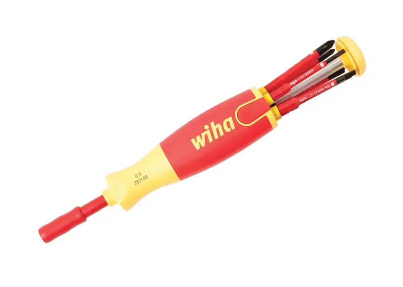 Wiha Slimline Ultra-Driver Insulated Screwdriver Set – 7-Piece Slotted & Phillips, Vde-Certified 1