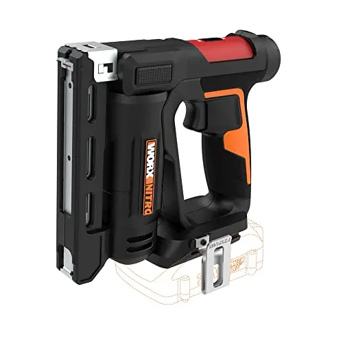 Worx Wx843L.9 20V Cordless Crown Stapler – 3/8" Capacity, Air-Impact Technology, Bare Tool 1