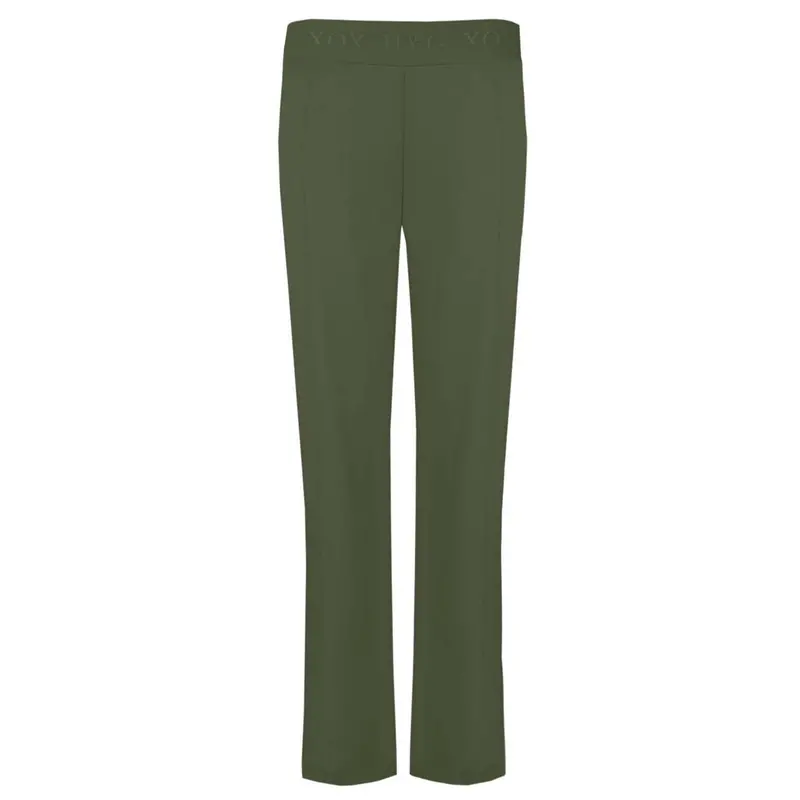 Xox Monaco Wide-Leg Khaki Tall Trousers 1
