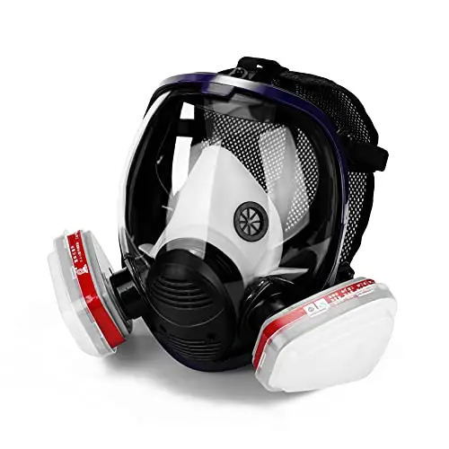 Yinzhi Full-Face Respirator Mask – Activated Carbon & Silicone Design For Formaldehyde, Chemicals, Aerosols, And Paint Fumes 1
