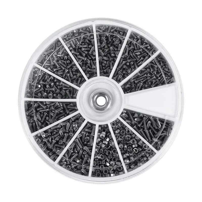 Yosoo 600-Piece Stainless Steel Mini Screw And Nut Assortment – M1 To M1.6 For Watches And Eyewear 1