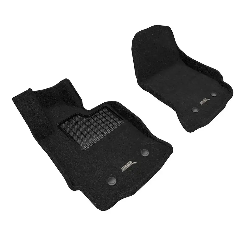 3D Maxpider L1Ch07804709 - Elegant Floor Mat 2 Pc. Black 1