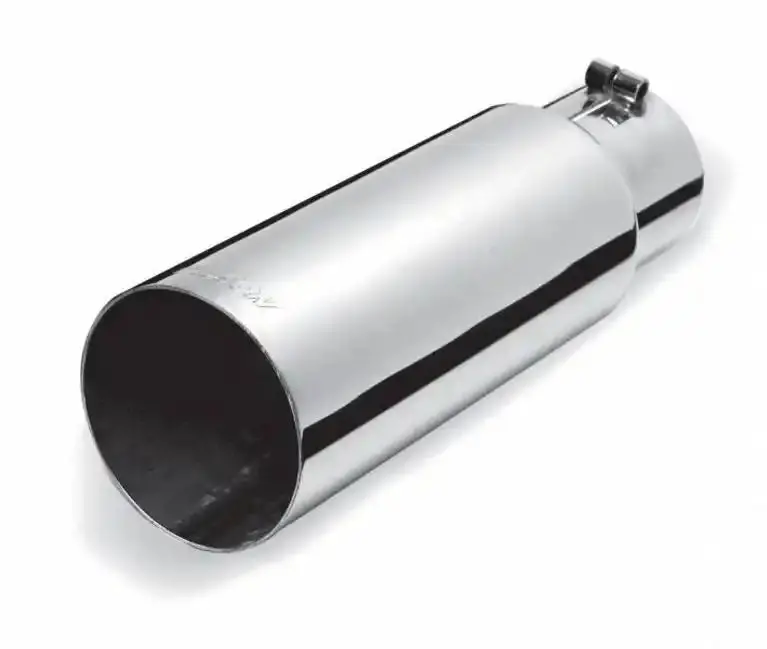 Gibson Performance Stainless Steel Exhaust Tip – Single-Wall, Straight Cut, 4-Inch Diameter 1