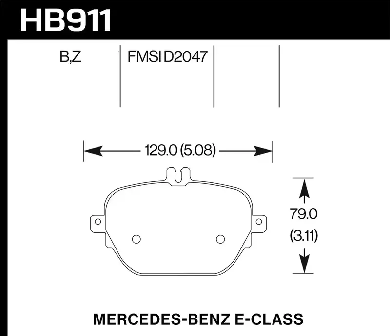 Hawk Hps 5.0 Brake Pads – High-Performance Street Compound With 0.654" Thickness 1