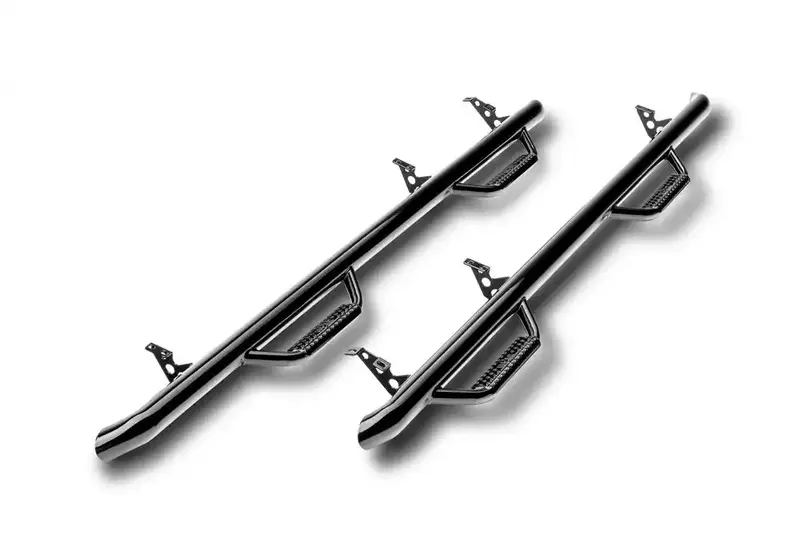 N-Fab C8884Rc-4 Wheel-To-Nerf Step Bar – Black Powder-Coated With Bed Access Feature 1