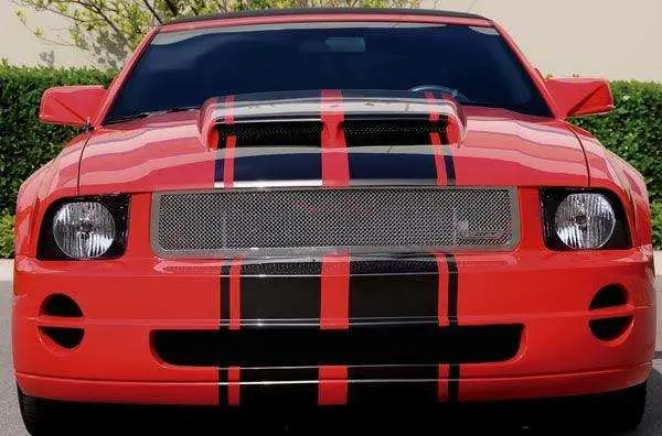 T-Rex 54515 Polished Stainless Steel Upper Grille – Mesh Style With Center Form, No Logo 1