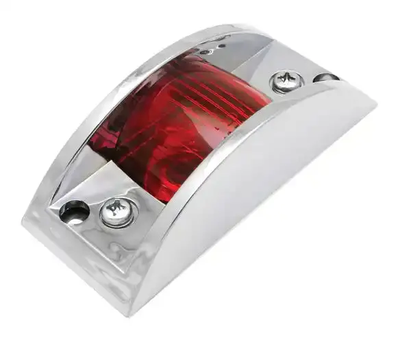 Valterra Wp-20128Rf Red Chrome Rv Marker Light – Single-Card Mount With Integrated Lens 1